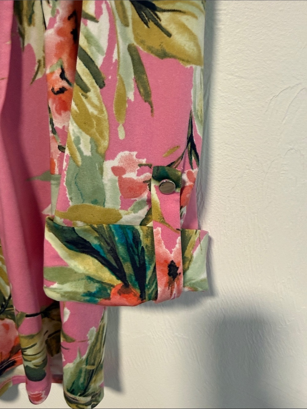 Ava & Grace Pink Floral Pullover Blouse Women's Medium Boho Romantic Top - Picture 3 of 8
